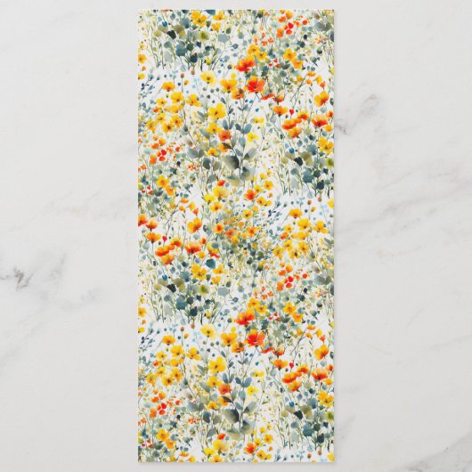 夏はっきりしたのフローラ結婚の メニュー (裏面)