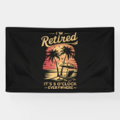 夏はどこでも5時だ退職した 横断幕 (横)