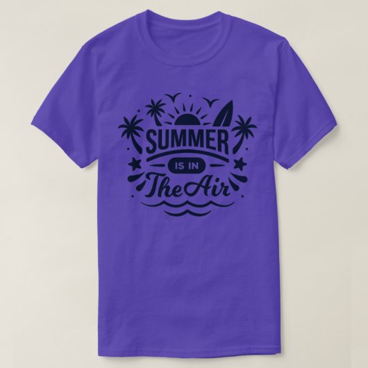 夏はエア夏期バケーションTシャツ Tシャツ (デザイン正面)