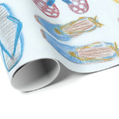 夏はサンダルの包装紙のためです ラッピングペーパー (ロールコーナー)