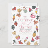 夏はバチェロレッテ結婚した週末 招待状 (正面)
