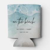 夏はビーチ結婚式 缶クーラー (裏面)