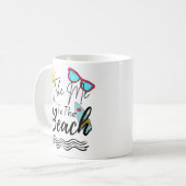 夏はビーチ コーヒーマグカップ (正面左)