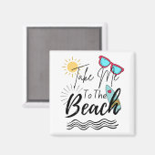 夏はビーチ マグネット (正面/裏面)