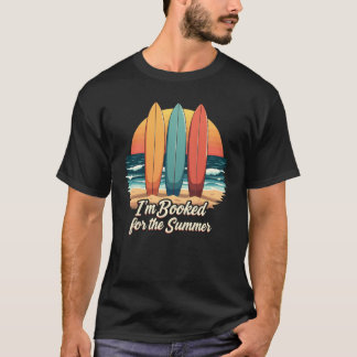 夏は予約済み - 面白い読書の引用 Tシャツ