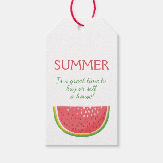 夏は家を売る好機 ギフトタグ (正面)