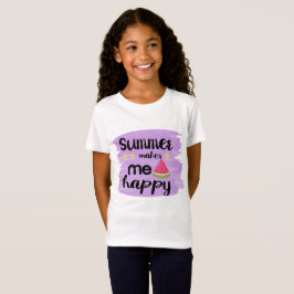 夏は幸せになる Tシャツ