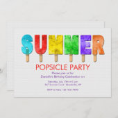 夏は招待状をぽんと鳴らします 招待状 (正面/裏面)