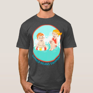 夏は水泳27 Tシャツ