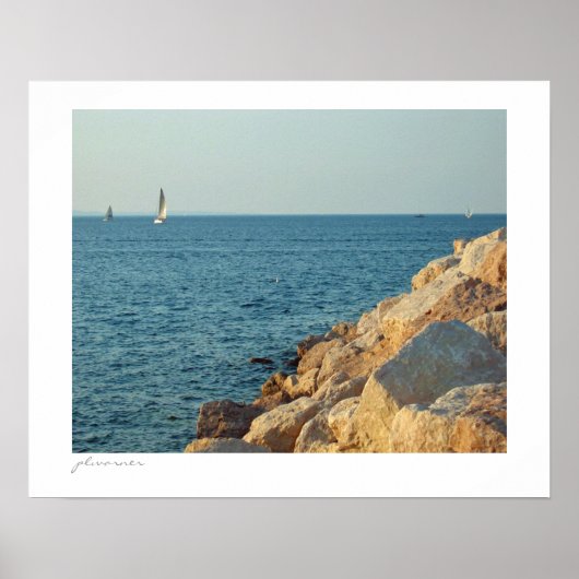 夏は湾を航行 ポスター (正面)