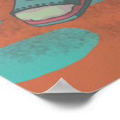 夏は私を青くプリント ポスター (角)