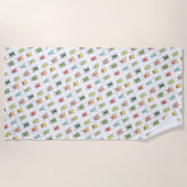 夏は虫が好き ビーチタオル (正面)