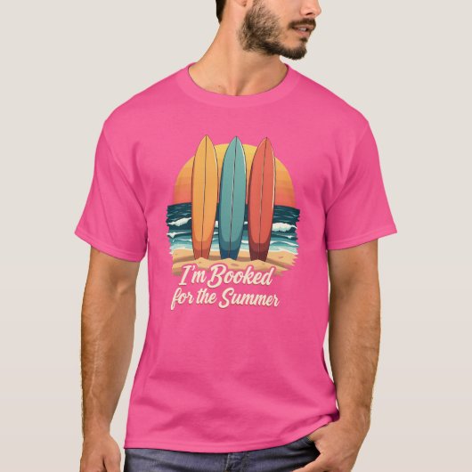 夏は読書に捧げる – 面白い読書の引用 Tシャツ (正面)
