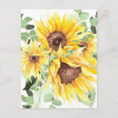 夏ひまわりアドバイスカード エンクロージャーカード (裏面)