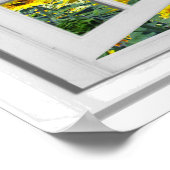 夏ひまわりガーデンビューフェイクウィンドウ ポスター (角)