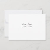 夏ひまわりフローラの食事RSVPカード 出欠カード (裏面)