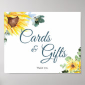 夏ひまわり卓上標識 ポスター (正面)