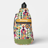 夏ひまわり園 スリングバッグ (正面)