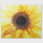 夏ひまわり抽象芸術包装紙シート ラッピングペーパー (フラット)