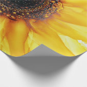 夏ひまわり抽象芸術包装紙シート ラッピングペーパー (角)