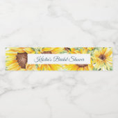 夏ひまわり水瓶用ラベル ペットボトルラベル (シングルラベル)