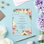 夏ひまわり結婚フローラ2 アクリル招待状 (インサイチュ (ウェディング))