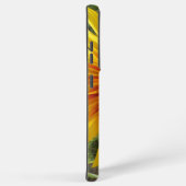 夏ひまわり鮮やか畑モノグラム SAMSUNG GALAXYケース (右側面)