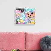 夏ひまわり10 x 8"インチ キャンバスプリント (インサイチュ (リビング))