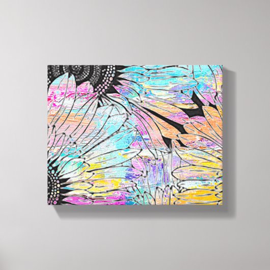 夏ひまわり10 x 8"インチ キャンバスプリント (正面)