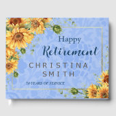 夏ひまクールわり水色退職パーティー ゲストブック (正面)