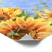 夏ひまクールわり水色退職パーティー ポスター (角)