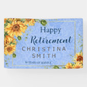 夏ひまクールわり水色退職パーティー 横断幕 (横)