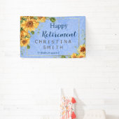 夏ひまクールわり水色退職パーティー 横断幕 (インサイチュ)