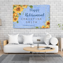 夏ひまクールわり水色退職パーティー 横断幕