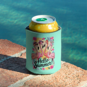 夏をこんにちは フラミンゴ ビーチ リゾート 夏らしい 缶クーラー