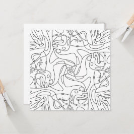 夏を意識おもしろいして溶ける猫カラーリングカード