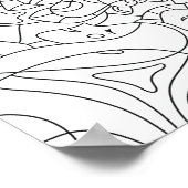 夏を意識した色よくはしゃぐ付けポスター ポスター (角)