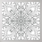 夏を意識して:平和な植物色 ポスター (正面)