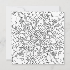 夏を意識：クリエイティブとカラーリングよくはしゃぐカード