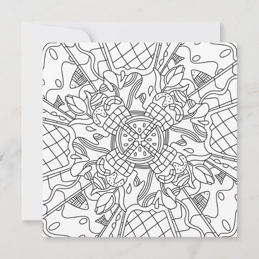 夏を意識:クリエイティブとカラーリングよくはしゃぐカード (正面)