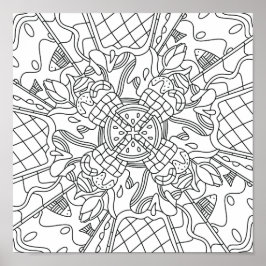 夏を意識：クリエイティブと色よくはしゃぐ付け ポスター