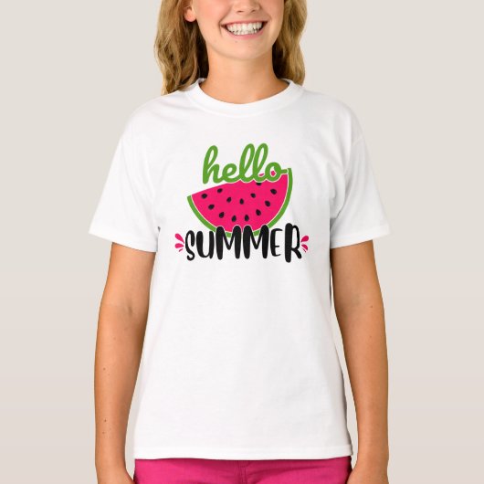 夏を感じるスイカ Tシャツ (正面)