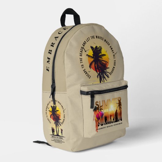 夏を迎え入れる | プリントバックパック (裏面左端)
