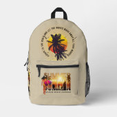 夏を迎え入れる | プリントバックパック (正面)