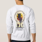 夏を迎え入れる | メンズ スウェットシャツ (裏面)