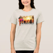 夏を迎え入れる | レディース トライブレンドTシャツ (正面)