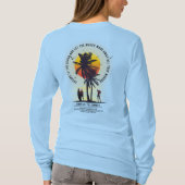 夏を迎え入れる | 女性長袖 Tシャツ (裏面)