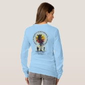 夏を迎え入れる | 女性長袖 Tシャツ (裏面フル)