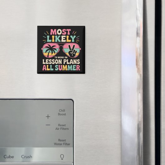 夏を通してレッスンプランで働く可能性が最も高い マグネット (インサイチュ (冷蔵庫))