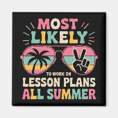 夏を通してレッスンプランで働く可能性が最も高い マグネット (正面)